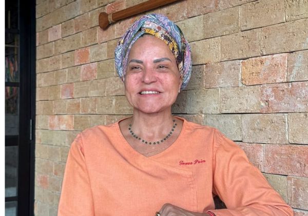 Chef Tereza Paim na Cozinha Show da abertura da primeira fábrica baiana São&nbsp;Braz